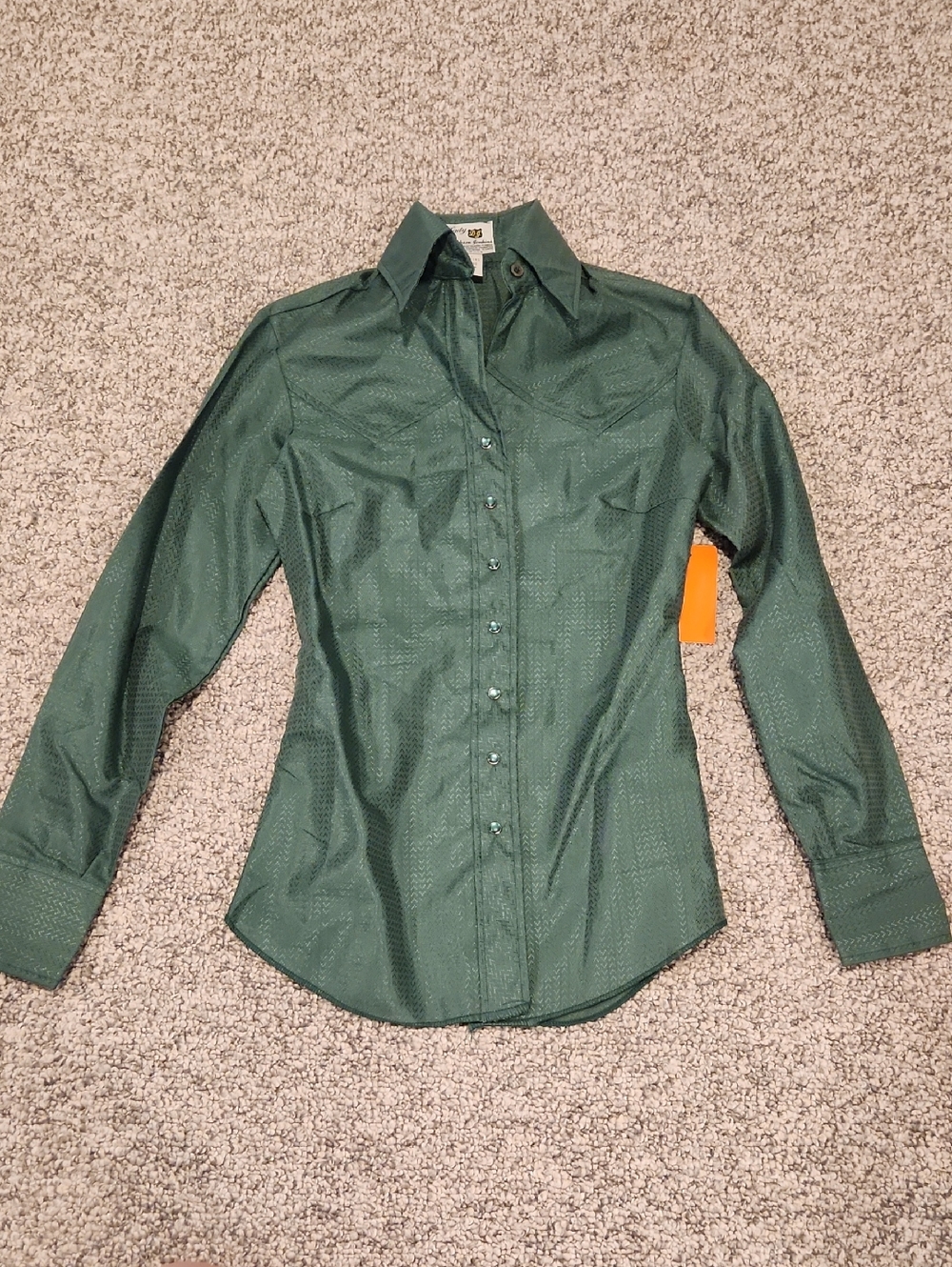 Green Western Pearl Snap Shirt